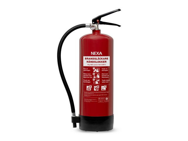 Brandsläckare NEXA 6kg pulver 55A röd