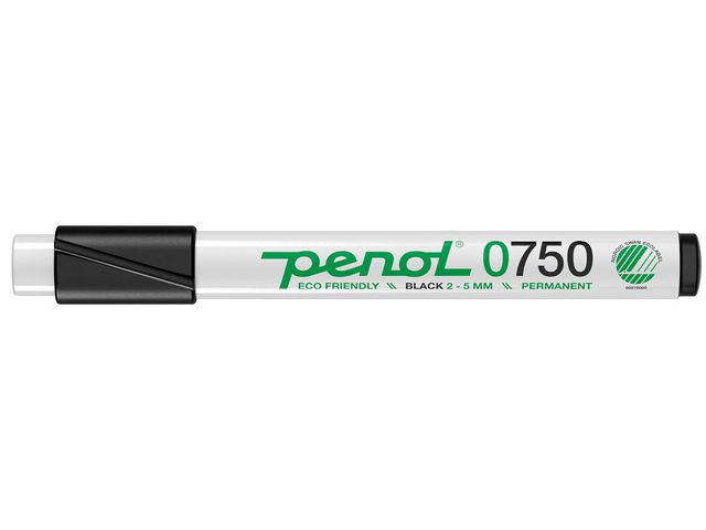 Märkpenna PENOL 0-750 perm 2-5mm svart