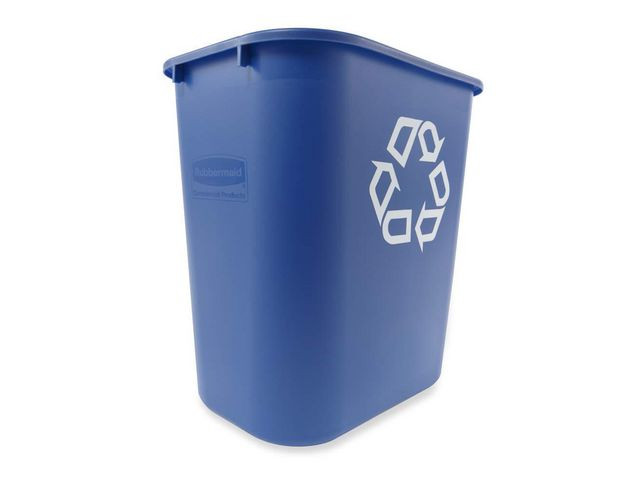 Papperskorg RUBBERMAID blå 26,6L