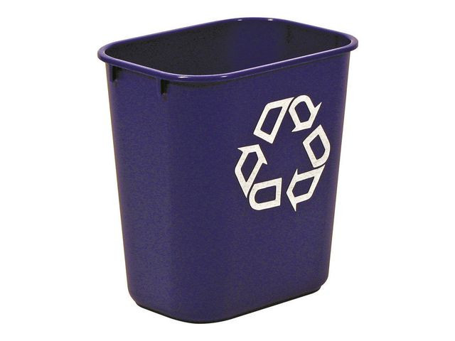 Papperskorg RUBBERMAID blå 26,6L