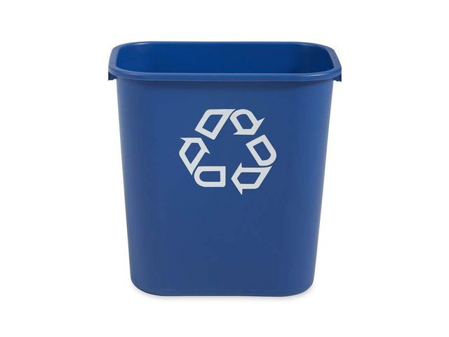 Papperskorg RUBBERMAID blå 26,6L