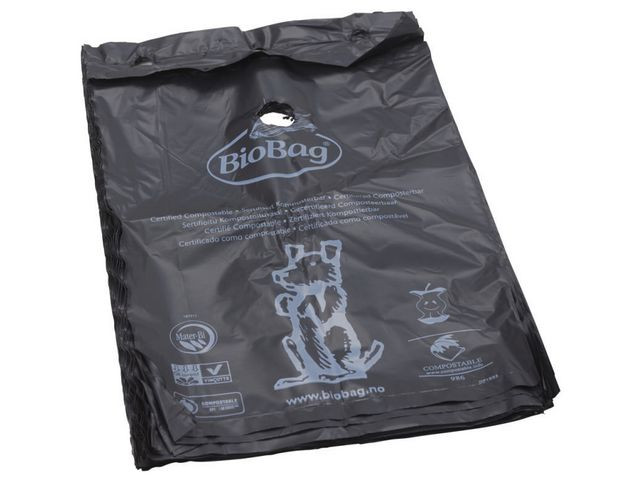 Hundpåse BIOBAG 8L 20my svart 50/fp