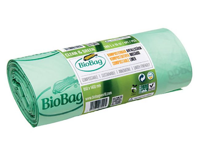 Insatspåse BIOBAG 50L 17my grön 32/rl