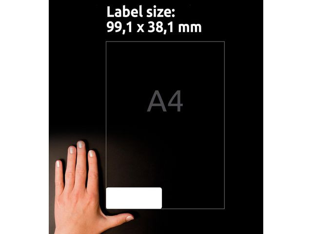 Etikett AVERY UG 99,1x38,1mm 1400/fp