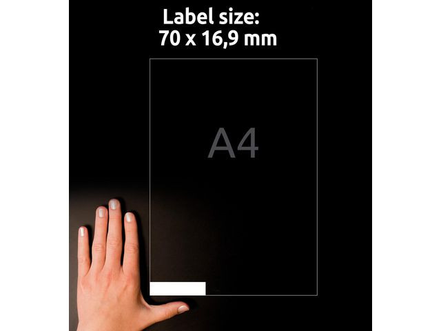 Etikett AVERY 70x16,9mm 5100/fp