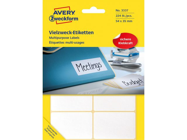 Etikett AVERY handskriv 54x35mm 224/fp