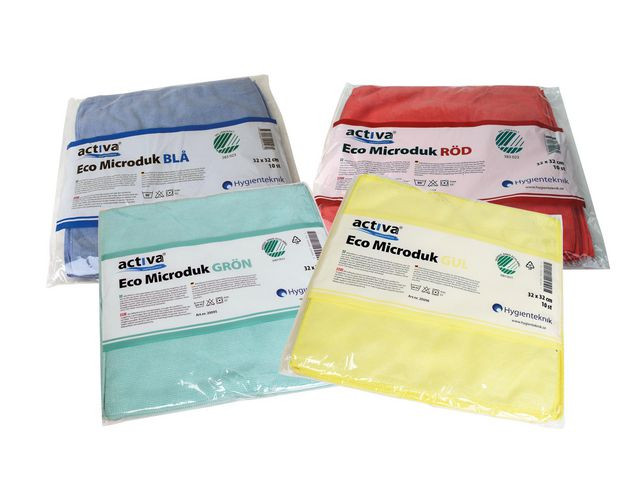 Microfiberduk ACTIVA ECO 32x32cm grön