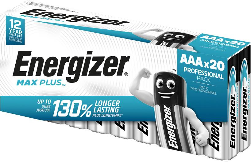 Batteri ENERGIZER Max Plus AAA 20/fp