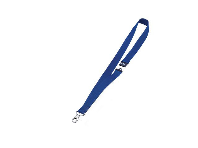 Nyckelband DURABLE karbinhake blå 10/fp