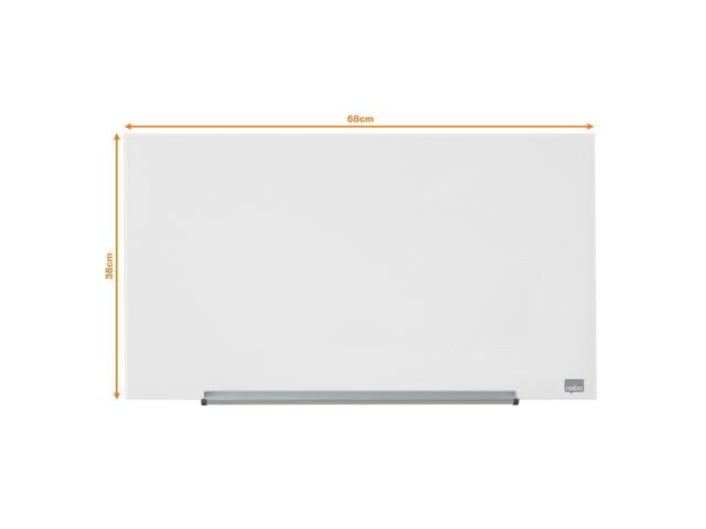Glastavla NOBO 31' Widescreen vit