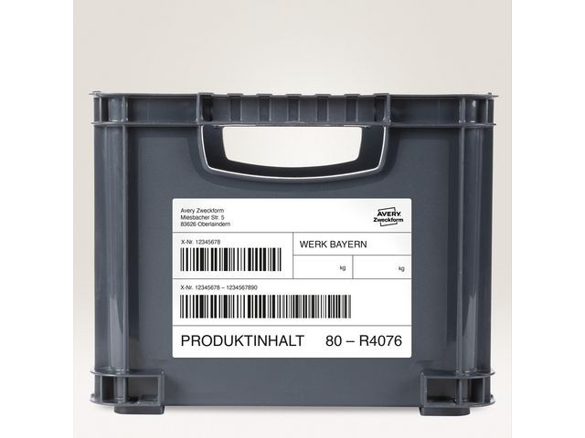 Etikett AVERY Slitst 99,1x42,3mm 240/fp