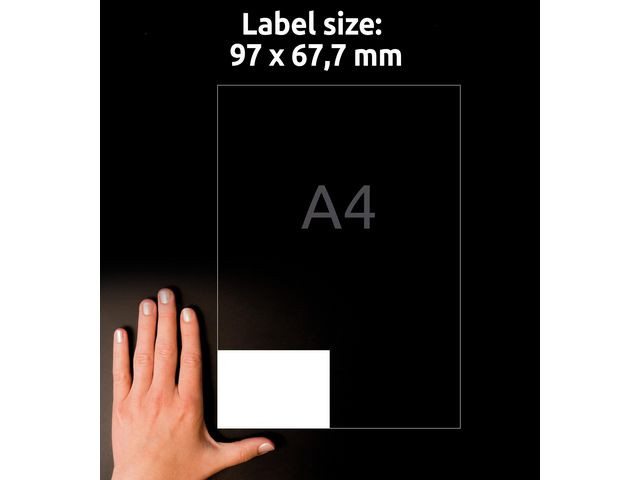 Etikett AVERY 97x67,7mm 800/fp