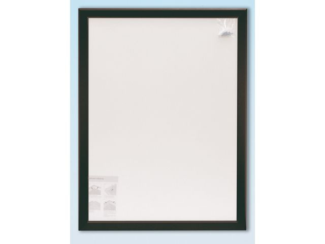 Väggram 50x70cm alu.profil 32mm svart