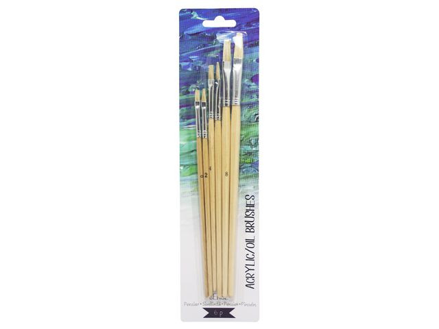 Penselset Sense olje/akryl 6/fp