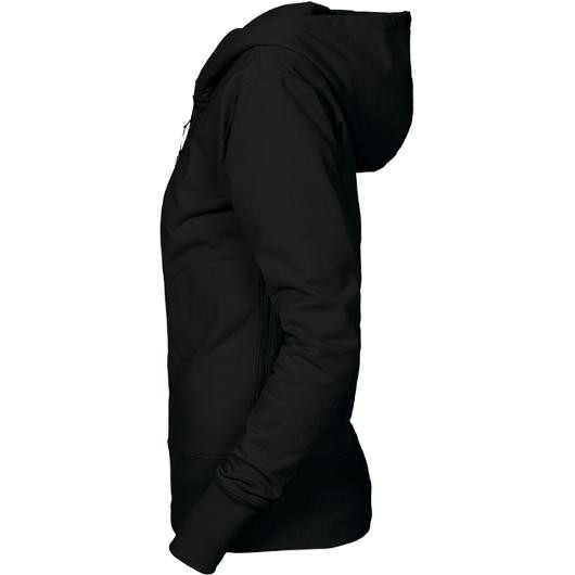 Hoodie zip TEXSTAR WC03 dam svart 2XL