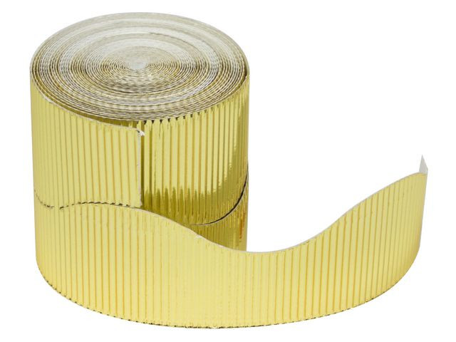 Wellpapp rulle krona 60mm x 15m Guld