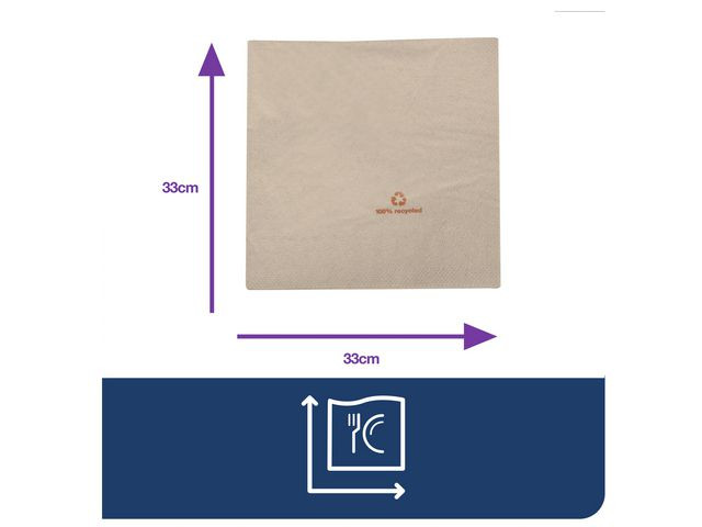 Servett TORK Adv 2-lags 33x32,5cm 200/fp