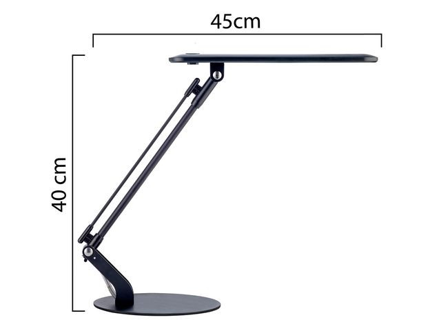 Lampa UNILUX Rumbaled LED svart
