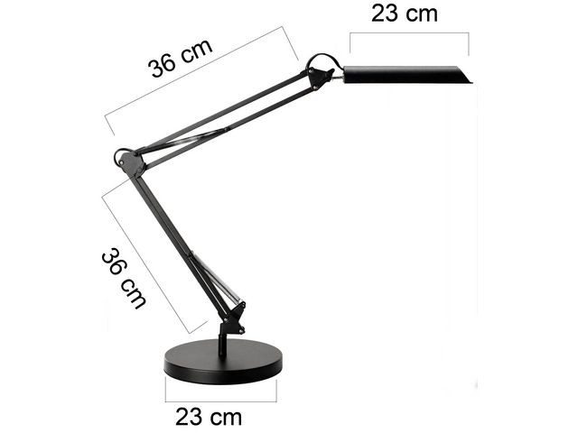 Lampa UNILUX Swingo LED svart