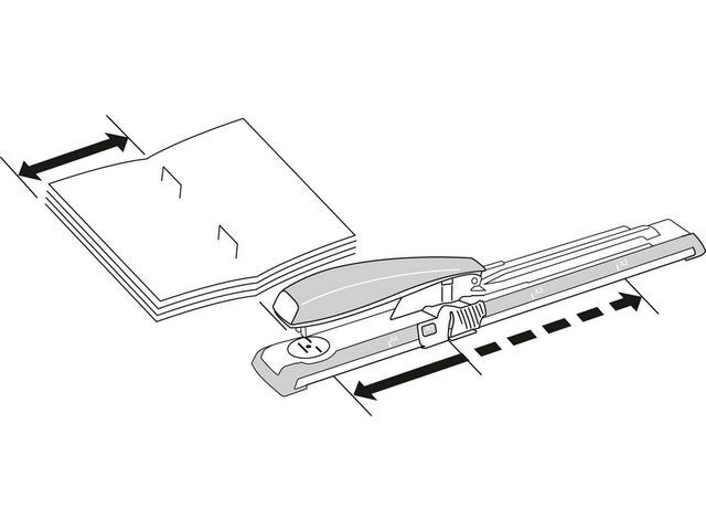 Häftapparat LEITZ 5560 lång arm svart