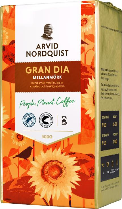 Kaffe ARVID.N Gran Dia Mellanmörk 500g