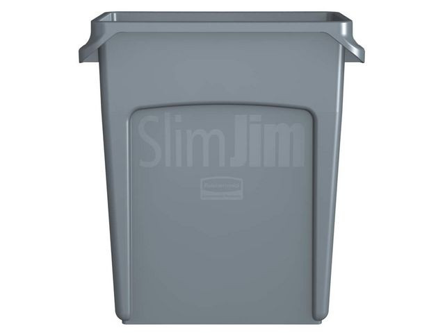 Papperskorg Slim Jim 60L grå