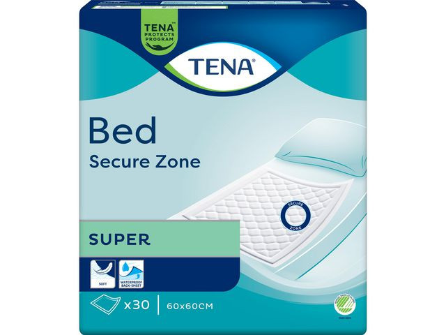 Inkoskydd TENA Bed Super 60x60cm 30/fp
