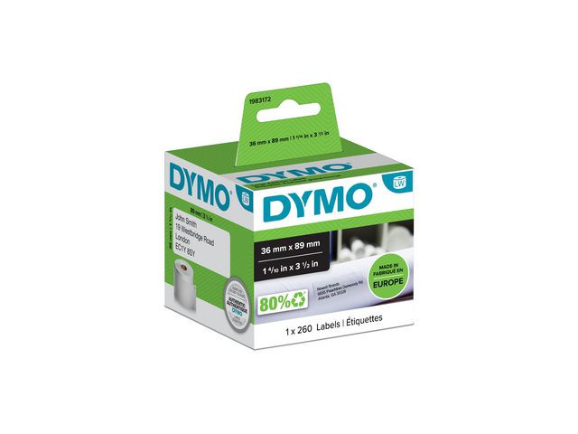 Etikett DYMO LW 89x36mm 260/fp