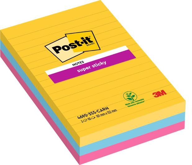 Notes POST-IT SS 101x152mm Carnival 3/fp