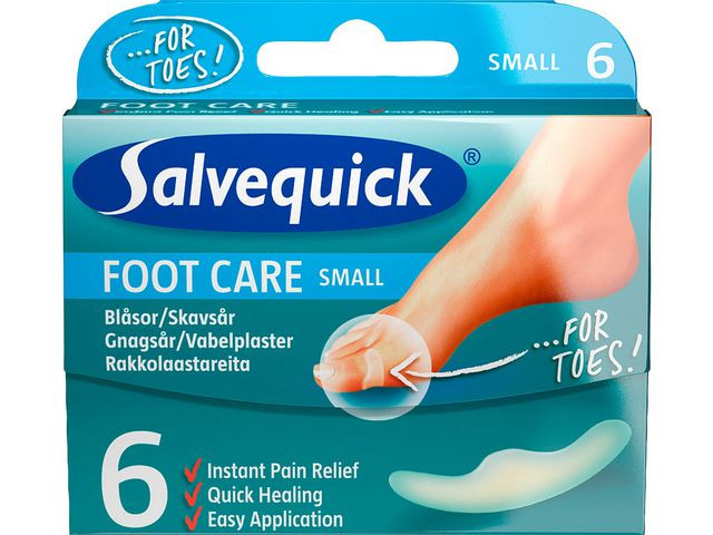 Plåster SALVEQUICK FC skavsår S 6/fp