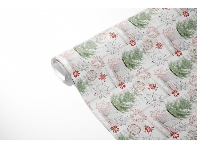 Julpapper Pinetree 38cmx165m