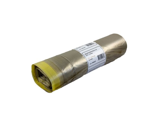 Plastsäck LD R100% Drawstr 125L tra25/rl