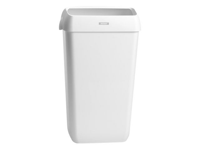 Papperskorg KATRIN 25L med lock vit