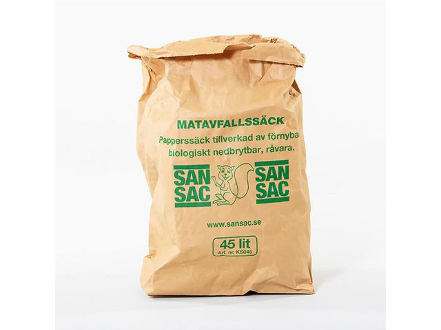 Matavfallspåse papp 45L 2-blad 20/fp