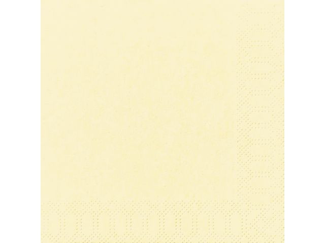 Servett DUNI 1-lags 33x33cm creme 500/fp