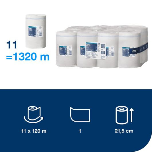 Torkrulle TORK Adv M1 1-lag vit 120m