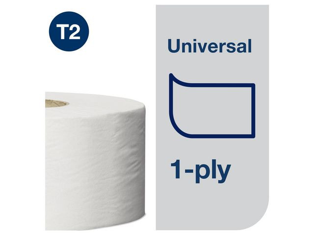 Toalettpapper TORK Uni T2 1-l natur12/fp