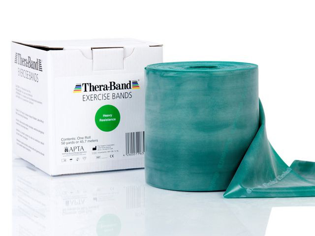 Träningsband THERA-BAND 45,5m grön