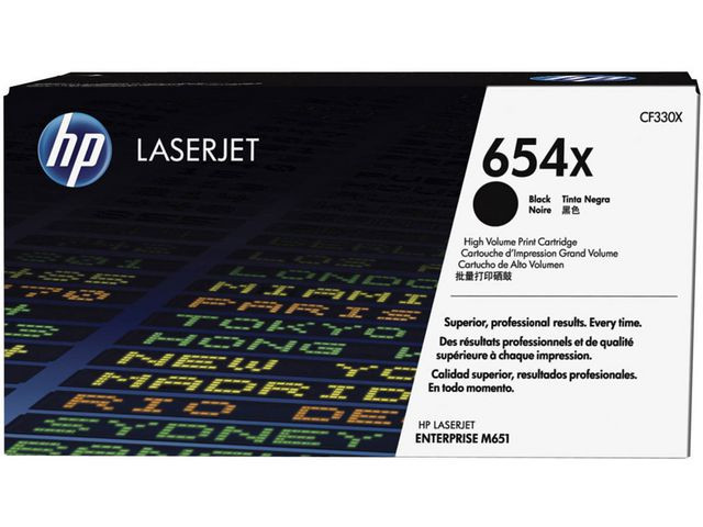 Color laserjet 654X black toner