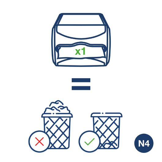 Dispenser TORK N4 Xpressnap L grå