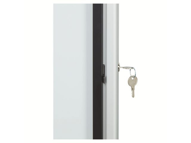 Glasskåp NOBO utomhusbruk magnetisk 9xA4