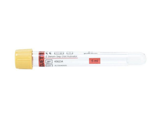VACUETTE Guldgul Serum Gel7/5ml 50/fp