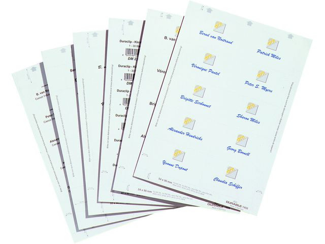 Etiketter DURABLE namnskylt 90x60 20/fp