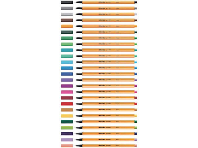 Fineliner STABILO Point 88 blå