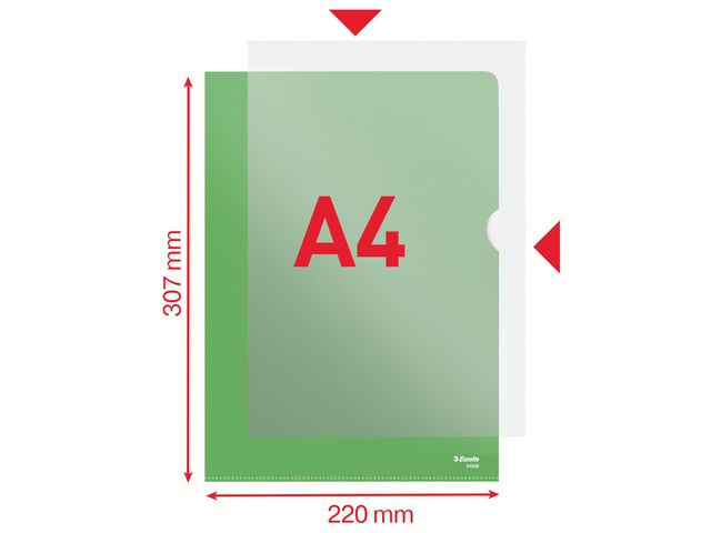 Aktmapp ESSELTE A4 0,11 grön 100/fp