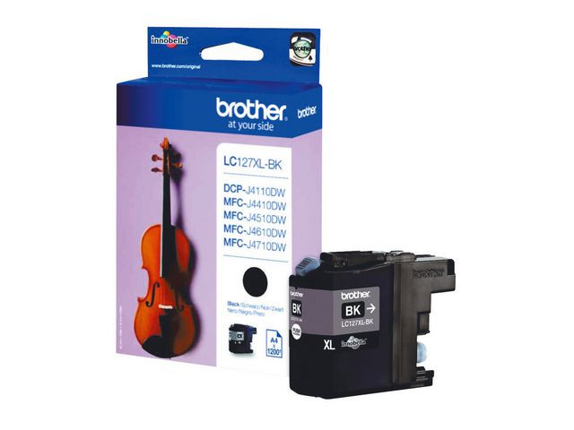 Brother LC127XL BK (svart) blekkpatron 1200 sider