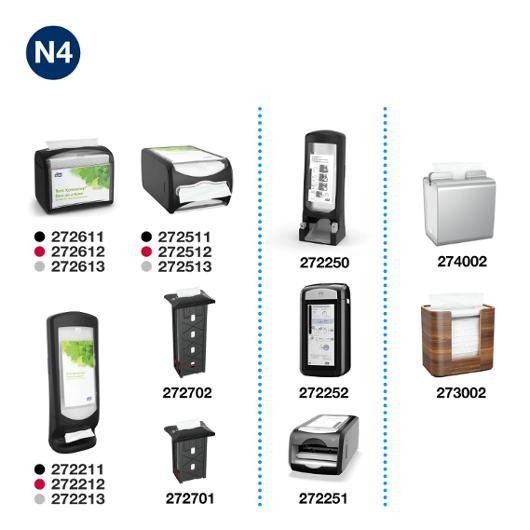 Servett TORK Pre N4 2-lags vit 500/fp