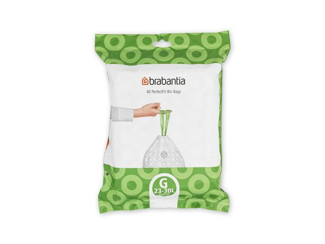 Insatspåse G BRABANTIA 23-30L vit 40/fp