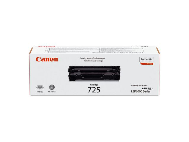 Canon 725 BK (svart) toner 1600 sider