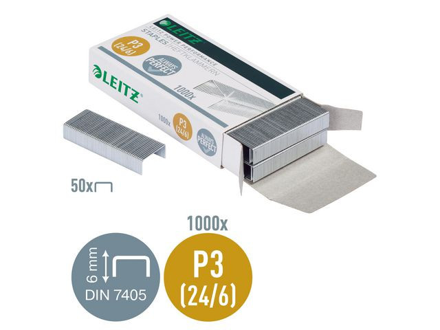 Häftklammer LEITZ P3 24/6, 1000/fp
